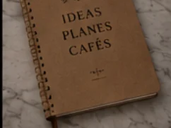 Cuaderno Ideas, planes, cafés